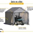 ShelterLogic 6-ft x 6-ft Canopy Storage Galvanized Steel Storage Shed