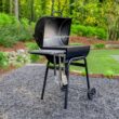 Char-Griller Wrangler 23-in Black Barrel Charcoal Grill