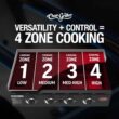 Char-Griller Flat Iron 4-Burner Liquid Propane Flat Top Grill