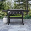 Char-Griller Flat Iron 4-Burner Liquid Propane Flat Top Grill