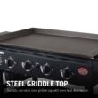 Char-Griller Flat Iron 4-Burner Liquid Propane Flat Top Grill