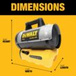 DEWALT Forced Air Propane 68000-BTU Outdoor Portable Forced Air Propane Heater