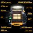 DEWALT Portable Radiant 12000-BTU Outdoor Portable Radiant Propane Heater DEWALT Portable Radiant 12000-BTU Outdoor Portable Radiant Propane Heater