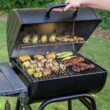 Char-Griller Wrangler 23-in Black Barrel Charcoal Grill