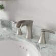 Pfister Jaida Spot Defense Brushed Nickel Widespread 2-handle WaterSense Bathroom Sink Faucet with Drain