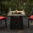 Nuu Garden 27.95-in W 40000-BTU Black Tabletop Iron Propane Gas Fire Pit Table