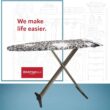 Bartnelli Pro Luxury Ironing Board - Extra Wide 62x19” Steam Iron Rest, Adjustable Height, T-Leg Foldable, European Made - 7