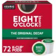 Eight O'Clock Coffee The Original Decaf, Single-Serve Coffee K-Cup Pods, Medium Roast, 12 Count (Pack of 6) - 1