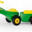TOMY John Deere Pedal Tricycle and Wagon Set - John Deere Ride On Tractor for Kids - Officially Licensed John Deere Tractor Toys - 18 Months and Up, Green - 2
