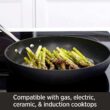 All-Clad HA1 Hard Anodized Nonstick Fry Pan Set 3 Piece, 8, 10, 12 Inch Induction Oven Broiler Safe 500F, Lid Safe 350F Pots and Pans, Cookware Black - 3