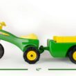 TOMY John Deere Pedal Tricycle and Wagon Set - John Deere Ride On Tractor for Kids - Officially Licensed John Deere Tractor Toys - 18 Months and Up, Green - 3