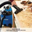 Vacmaster VBV1210, 12-Gallon* 5 Peak HP** Wet/Dry Shop Vacuum with Detachable Blower, Blue - 6