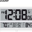 SHARP Atomic Clock - Never Needs Setting! –Easy to Read Numbers - Indoor/Outdoor Temperature, Wireless Outdoor Sensor - Battery Powered - Easy Set-Up!! (4