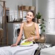 Bartnelli Pro Luxury Ironing Board - Extra Wide 62x19” Steam Iron Rest, Adjustable Height, T-Leg Foldable, European Made - 4