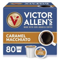 Victor Allen Coffee Caramel Macchiato Single Serve K-cup, 80 Count (Compatible with 2.0 Keurig Brewers) (Packaging May Vary) - 1