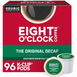 Eight O'Clock Coffee The Original Decaf, Single-Serve Keurig K-Cup Pods, Medium Roast Coffee Pods, 24 Count (Pack of 4), Total 96 Count - 1