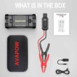 AVAPOW Car Jump Starter, 4000A Peak Battery Jump Starter (for All Gas or Up to 10L Diesel), Portable Battery Booster Power Pack, 12V Auto Jump Box with LED Light, USB Quick Charge 3.0 - 8