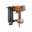 RIDGID R213BNF Pneumatic 18-Gauge 2-1/8 in. Brad Nailer with CLEAN DRIVE Technology, Tool Bag, and Sample Nails