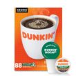 Dunkin' Decaf Medium Roast Coffee, 88 Keurig K-Cup Pods - 1