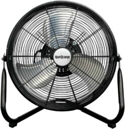 Hurricane Floor Fan - 16" Pro Series Orbital Floor Fan - High Velocity, Heavy Duty Metal Orbital Floor Fan for Industrial, Commercial, Residential, and Greenhouse Use - ETL Safety Listed - 1