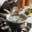 Calphalon Premier Space-Saving Hard-Anodized Nonstick 12-Quart Stock Pot with Lid - 8
