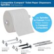 Compact Coreless 2-Ply Recycled Toilet Paper by GP PRO (Georgia-Pacific), 19375, 1,000 Sheets Per Roll, 36 Rolls Per Case - 9