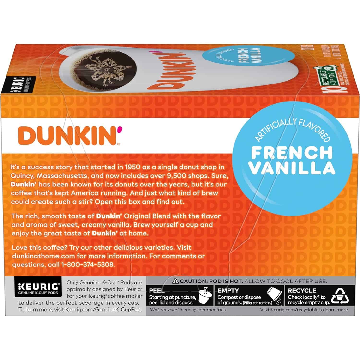 Dunkin' French Vanilla Flavored Coffee, 60 Keurig K-Cup Pods Dunkin' French Vanilla Flavored Coffee, 60 Keurig K-Cup Pods - 4