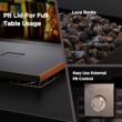 Ciays Propane Fire Pits 28 Inch Outdoor Gas Fire Pit, 50,000 BTU Steel Fire Table with Lid and Lava Rock, Add Warmth and Ambience to Gatherings and Parties On Patio Deck Garden Backyard, Black - 4