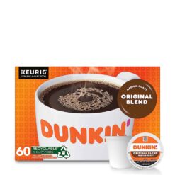Dunkin' Original Blend Medium Roast Coffee, 60 Keurig K-Cup Pods - 1
