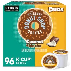 The Original Donut Shop Duos Coconut + Mocha Keurig Single-Serve K-Cup Pods, Medium Roast Coffee, 96 Count - 1