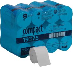 Compact Coreless 2-Ply Recycled Toilet Paper by GP PRO (Georgia-Pacific), 19375, 1,000 Sheets Per Roll, 36 Rolls Per Case - 1