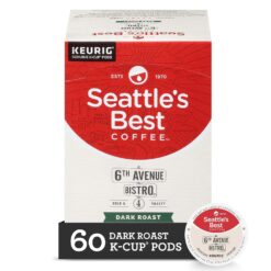 Seattle's Best Coffee 6th Avenue Bistro Dark Roast K-Cup Pods | 10 Count (Pack of 6) - 1
