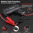 AVAPOW Car Jump Starter, 4000A Peak Battery Jump Starter (for All Gas or Up to 10L Diesel), Portable Battery Booster Power Pack, 12V Auto Jump Box with LED Light, USB Quick Charge 3.0 - 3