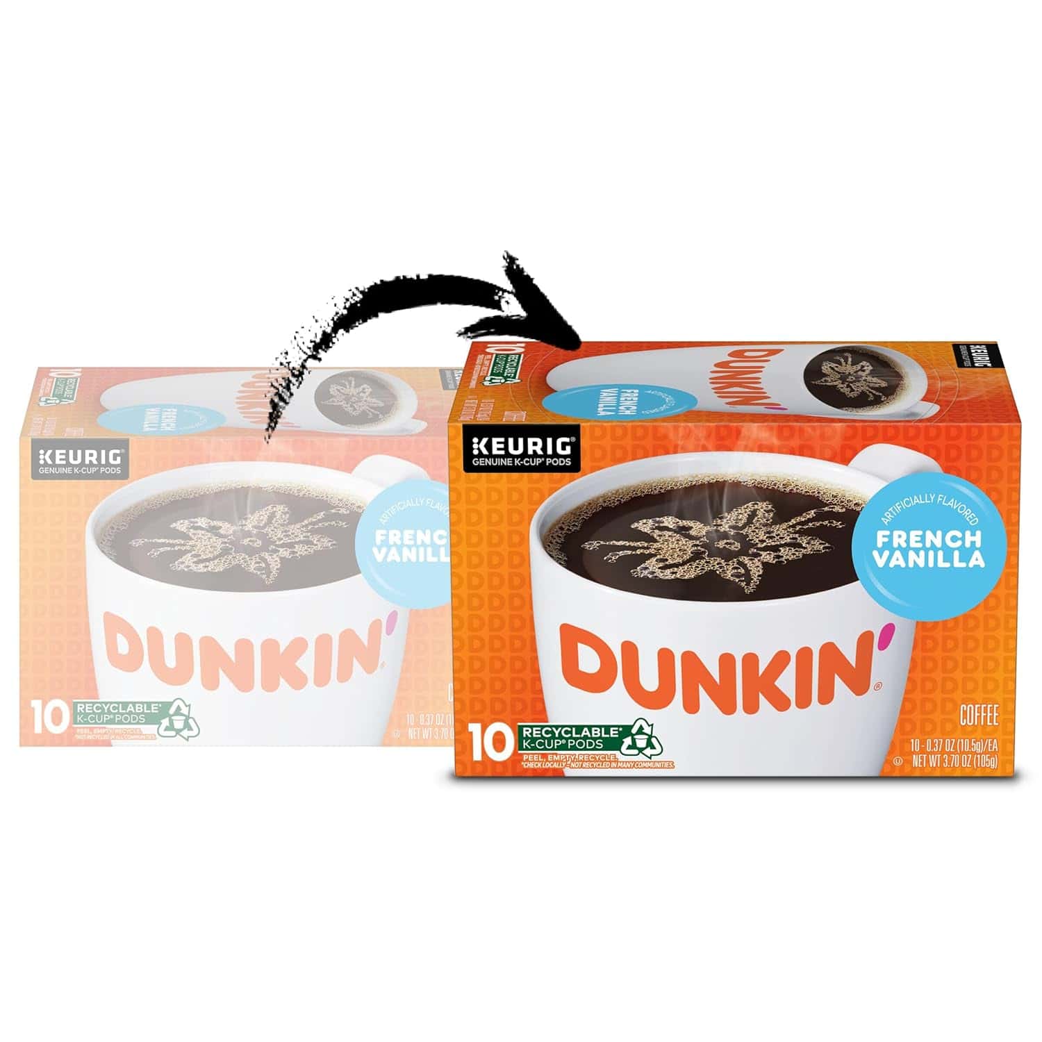 Dunkin' French Vanilla Flavored Coffee, 60 Keurig K-Cup Pods Dunkin' French Vanilla Flavored Coffee, 60 Keurig K-Cup Pods - 3