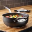 Breville Thermal Pro Hard Anodized Nonstick Sauce Pan/Saucepan/Saucier with Lid and Helper Handle, 4 Quart, Gray - 2