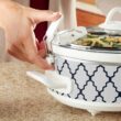 Crock-Pot Small 2.5 Quart Casserole Slow Cooker, White/Blue - 6