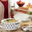 Crock-Pot Small 2.5 Quart Casserole Slow Cooker, White/Blue - 2