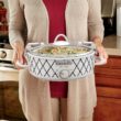 Crock-Pot Small 2.5 Quart Casserole Slow Cooker, White/Blue - 4