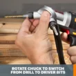 Worx WX176L.8 20V Power Share Switchdriver 2.0Ah 2-in-1 Cordless Drill & Driver (2.0Ah)