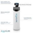AQUASURE AS-HL32FM Harmony Lite All-In-One Water Softener Triple Purpose Pre-Filter, 32,000 Grain, Iron Reducing Fine Mesh Resin