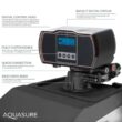 AQUASURE AS-HL32FM Harmony Lite All-In-One Water Softener Triple Purpose Pre-Filter, 32,000 Grain, Iron Reducing Fine Mesh Resin