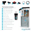 AQUASURE AS-HL32FM Harmony Lite All-In-One Water Softener Triple Purpose Pre-Filter, 32,000 Grain, Iron Reducing Fine Mesh Resin