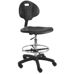BENCHPRO LNT-UB Deluxe Firm Polyurethane Foam Chair, 18" Adjustable Footring, Nylon Base, 21"-31" H. Adjustable, 450 lbs Capacity