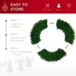 Best Choice Products SKY5983 60 in. Pre-Lit LED Spruce Artificial Christmas Wreath with 300-Lights