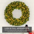 Best Choice Products SKY5983 60 in. Pre-Lit LED Spruce Artificial Christmas Wreath with 300-Lights