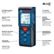 Bosch GLM165-40 BLAZE 165 ft. Laser Distance Tape Measuring Tool with Area and Volume