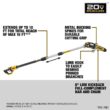 DEWALT DCPS620M1 20V MAX 8in. Cordless Battery Powered Pole Saw Kit with (1) 4Ah Battery, Charger & Sheath