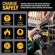 DEWALT DXPAEV016 25 ft. cord, 16 Amp, 120-Volt/240-Volt AC 3.84 Kw, Weatherproof Level 2, Heavy-Duty Portable Electric Vehicle Charger