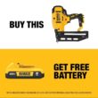 DEWALT DCN662B 20V MAX XR Cordless Finish Nailer - 16-Gauge, Lithium-Ion (Tool Only)