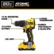 DEWALT DCD799L1 ATOMIC 20-Volt Lithium-Ion Cordless 1/2 in. Compact Hammer Drill with 3.0Ah Battery, Charger and Bag